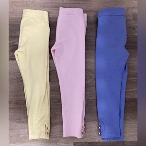 Janie and Jack  Girls Ponte pants, Set of 3! All Size 4T